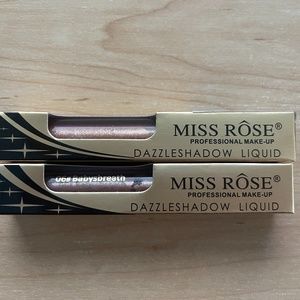 2 Unopened/New Miss Rose Professional Make-up Dazzleshadow Liquid
